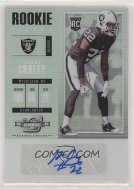 2017 Panini Contenders Optic - [Base] #156 - Rookie Ticket Autograph - Gareon Conley