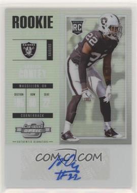 2017 Panini Contenders Optic - [Base] #156 - Rookie Ticket Autograph - Gareon Conley