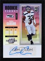 Rookie Ticket Autograph - Chris Carson