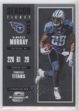 2017 Panini Contenders Optic - [Base] #22 - Season Ticket - DeMarco Murray