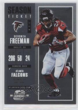 2017 Panini Contenders Optic - [Base] #3 - Season Ticket - Devonta Freeman