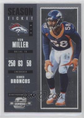 2017 Panini Contenders Optic - [Base] #57 - Season Ticket - Von Miller