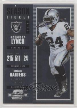 2017 Panini Contenders Optic - [Base] #66 - Season Ticket - Marshawn Lynch