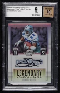 2017 Panini Contenders Optic - Legendary Contenders - Autographs #LC-3 - Emmitt Smith /10 [BGS 9 MINT]