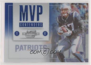 2017 Panini Contenders Optic - MVP Contenders - Blue #MVP-18 - Rob Gronkowski /10