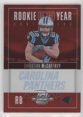 2017 Panini Contenders Optic - Rookie of the Year Contenders - Red #ROY-8 - Christian McCaffrey /49
