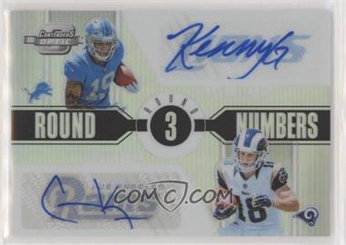2017 Panini Contenders Optic - Round Numbers - Dual Autographs #RN-14 - Kenny Golladay, Cooper Kupp /30