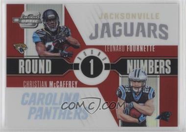 2017 Panini Contenders Optic - Round Numbers - Red #RN-2 - Leonard Fournette, Christian McCaffrey /49