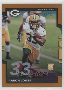 2017 Panini Donruss - [Base] - Jersey Number #385 - Rookies - Aaron Jones /33