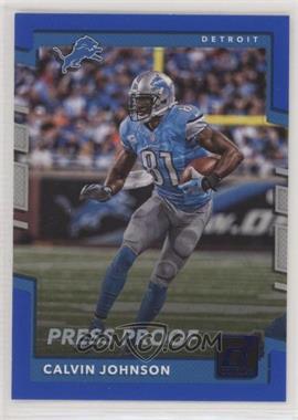 2017 Panini Donruss - [Base] - Press Proof Blue #31 - Calvin Johnson [EX to NM]