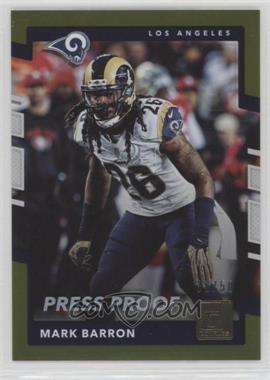 2017 Panini Donruss - [Base] - Press Proof Gold #257 - Mark Barron /50