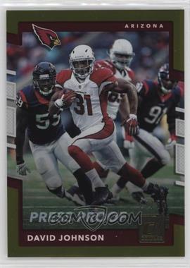 2017 Panini Donruss - [Base] - Press Proof Gold #76 - David Johnson /50