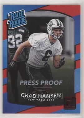 2017 Panini Donruss - [Base] - Press Proof Red #313 - Rated Rookie - Chad Hansen