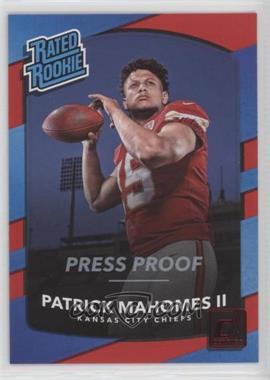 2017 Panini Donruss - [Base] - Press Proof Red #327 - Rated Rookie - Patrick Mahomes II