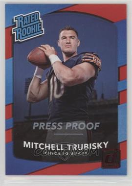 2017 Panini Donruss - [Base] - Press Proof Red #328 - Rated Rookie - Mitchell Trubisky