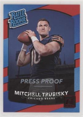 2017 Panini Donruss - [Base] - Press Proof Red #328 - Rated Rookie - Mitchell Trubisky