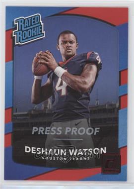 2017 Panini Donruss - [Base] - Press Proof Red #345 - Rated Rookie - Deshaun Watson