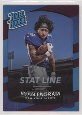 2017 Panini Donruss - [Base] - Stat Line Season #330 - Rated Rookie - Evan Engram /65