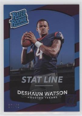 2017 Panini Donruss - [Base] - Stat Line Season #345 - Rated Rookie - Deshaun Watson /41