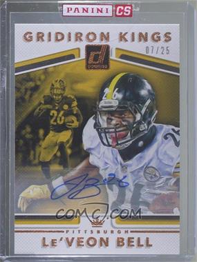 2017 Panini Donruss - Gridiron Kings - Autographs #27 - Le'Veon Bell /25 [Uncirculated]