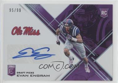 2017 Panini Elite Draft Picks - [Base] - Aspirations Purple Autographs #150 - Draft Picks - Evan Engram /99