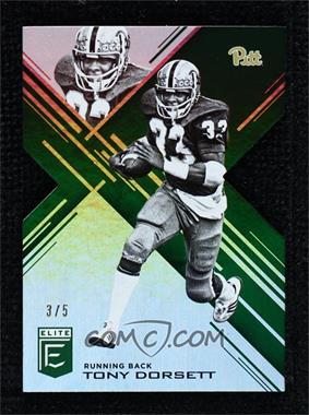 2017 Panini Elite Draft Picks - [Base] - Status Emerald Die-Cut #96 - Tony Dorsett /5