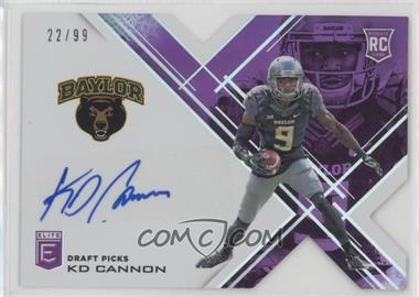 2017 Panini Elite Draft Picks - [Base] - Status Purple Die-Cut Autographs #132 - Draft Picks - KD Cannon /99