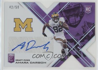 2017 Panini Elite Draft Picks - [Base] - Status Purple Die-Cut Autographs #167 - Draft Picks - Amara Darboh /50