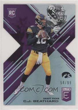 2017 Panini Elite Draft Picks - [Base] - Status Purple Die-Cut #176 - Draft Picks - C.J. Beathard /99