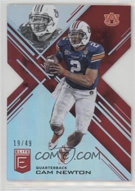 2017 Panini Elite Draft Picks - [Base] - Status Red Die-Cut #17 - Cam Newton /49