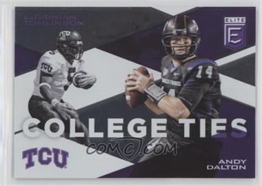 2017 Panini Elite Draft Picks - College Ties #18 - LaDainian Tomlinson, Andy Dalton