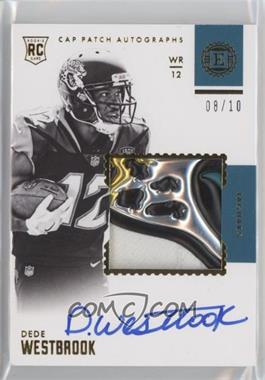 2017 Panini Encased - [Base] - Gold #130 - Rookie Cap Patch Autographs - Dede Westbrook /10