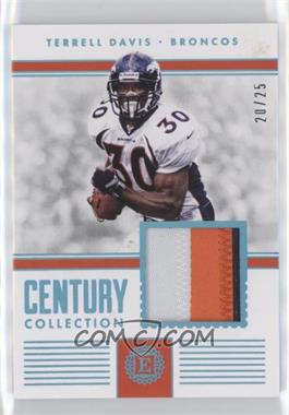 2017 Panini Encased - Century Collection - Sapphire #5 - Terrell Davis /25