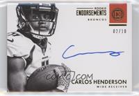 Carlos Henderson #/10