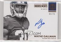 Wayne Gallman #/75