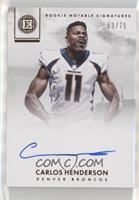 Carlos Henderson #/75