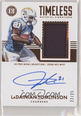 2017 Panini Encased - Timeless Material Signatures #TM-LTS - LaDainian Tomlinson /25