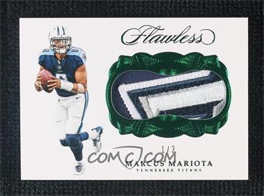 2017 Panini Flawless - Patches - Emerald #PA-MM - Marcus Mariota /3