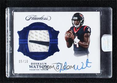 2017 Panini Flawless - Signature Gloves - Sapphire #SG-DW - Deshaun Watson /10 [Uncirculated]