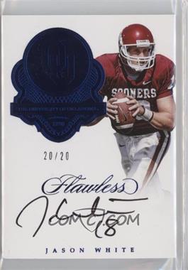 2017 Panini Flawless Collegiate - Team Logo Signatures - Sapphire #TLS-JWH - Jason White /20