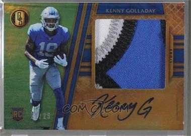 2017 Panini Gold Standard - [Base] - Platinum #330 - Rookie Jersey Autographs Jumbo Prime - Kenny Golladay /25 [Noted]