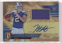 Rookie Jersey Autographs - Nathan Peterman #/99