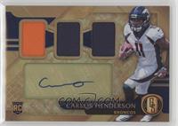 Rookie Jersey Autographs Triple - Carlos Henderson #/75