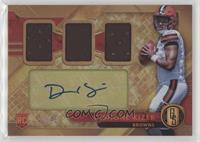 Rookie Jersey Autographs Triple - DeShone Kizer #/49