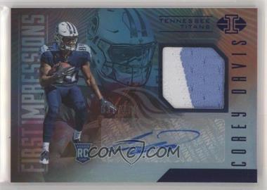 2017 Panini Illusions - [Base] - Trophy Collection Blue #103 - First Impressions Memorabilia Autographs - Corey Davis /100