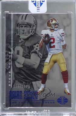 2017 Panini Illusions - [Base] - Trophy Collection Blue #20 - Brian Hoyer, Steve Young /100 [Uncirculated]