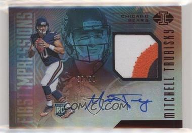 2017 Panini Illusions - [Base] - Trophy Collection Red #101 - First Impressions Memorabilia Autographs - Mitchell Trubisky /50