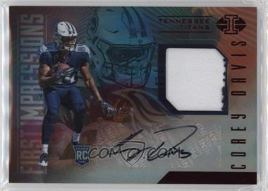 2017 Panini Illusions - [Base] - Trophy Collection Red #103 - First Impressions Memorabilia Autographs - Corey Davis /50