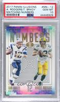 Aaron Rodgers, Tom Brady [PSA 10 GEM MT]