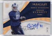 Rookie Autographs - Gerald Everett #/25